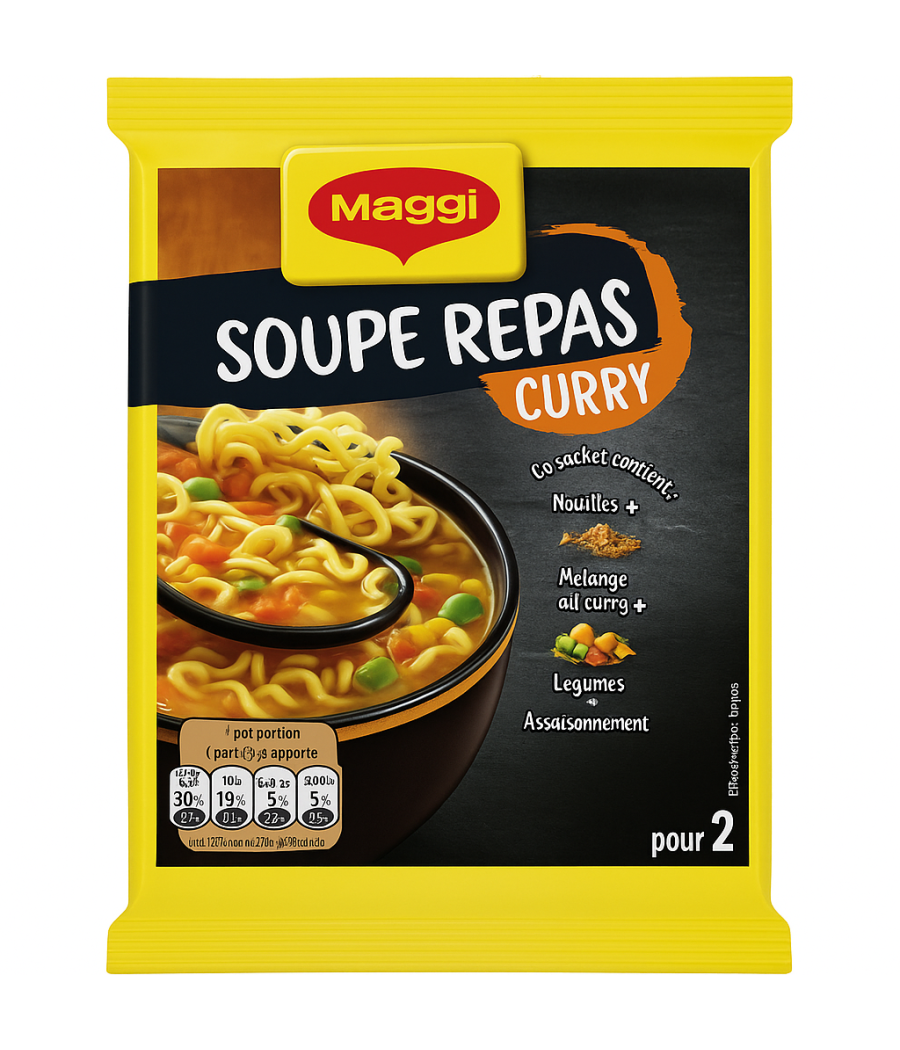 SOUPE REPAS FACON CURRY MAGGI 120G