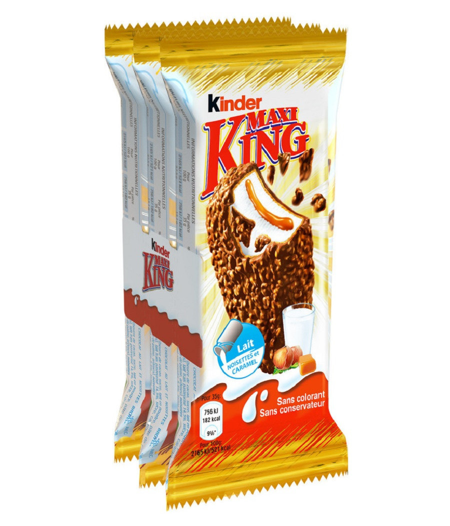 BISCUITS KINDER MAXI KING 3X35G