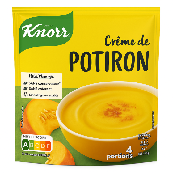 SOUPE VELOUTE CREME DE POTIRON KNORR 100G