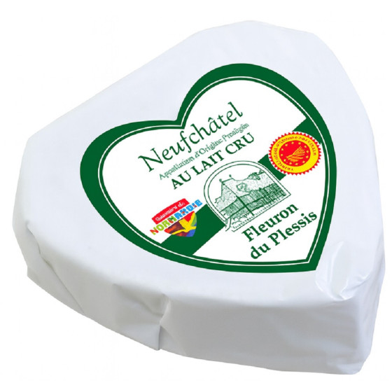 FROMAGE NEUFCHALET FLEURON DU PLESSIS AU LAIT CRU 200G