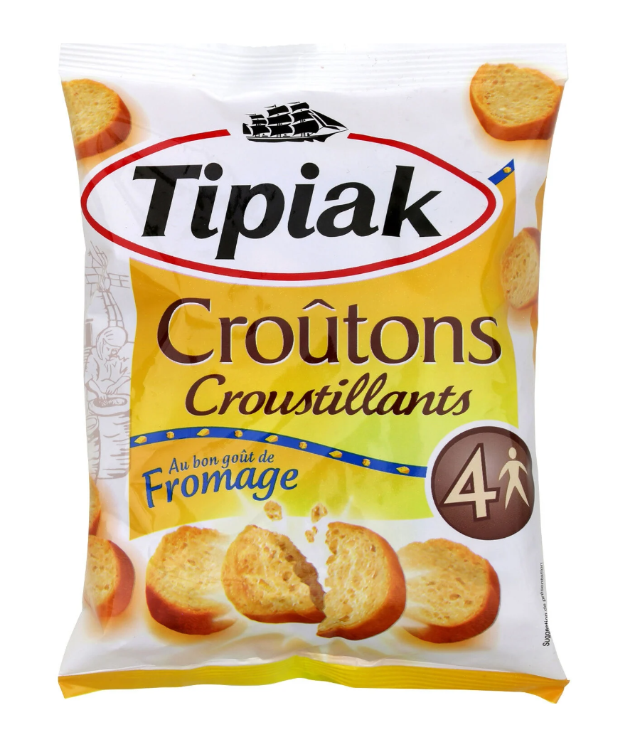 CROUTONS CROUSTILLANTS GOUT FROMAGE TIPIAK 90G