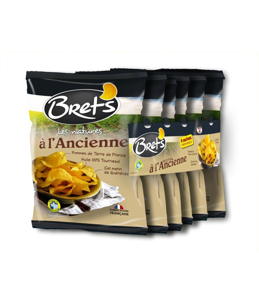 CHIPS LES NATURES A L'ANCIENNE BRETS 6X 25G