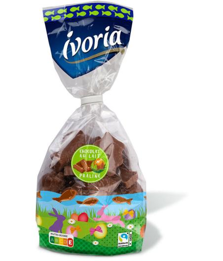 CHOCOLAT AU LAIT PRALINE IVORIA 200G