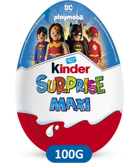 OEUFS AU CHOCOLAT MAXI  KINDER SURPRISE 100G
