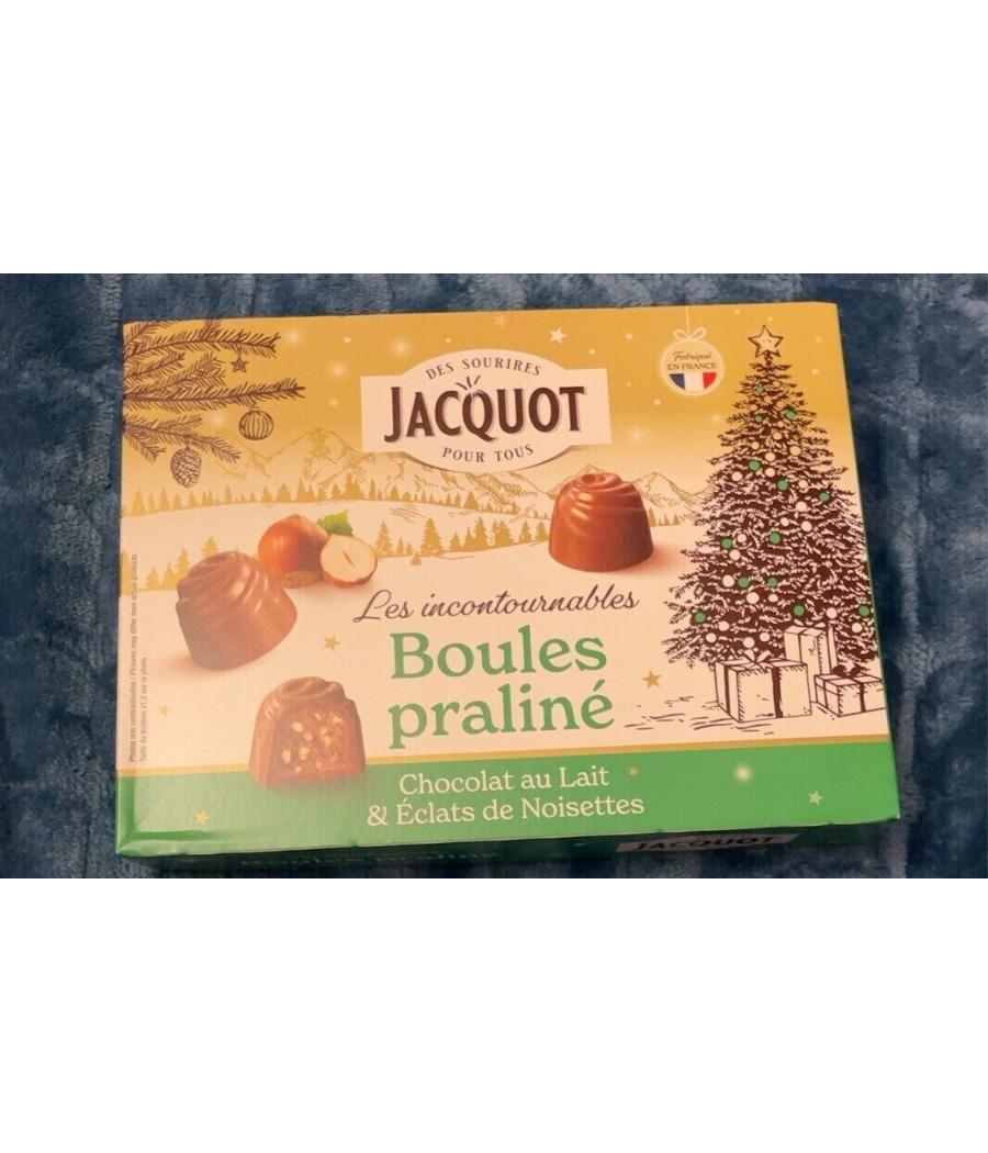 BOULES PRALINE CHOCOLAT AU LAIT ET ECLATS DE NOISETTES JACQUOT 100G