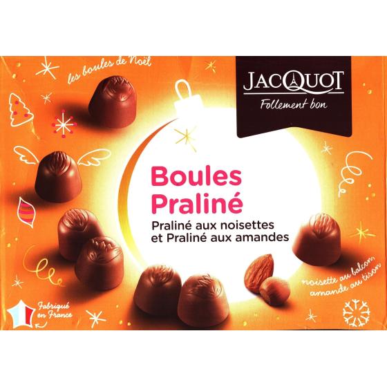 BOULES PRALINE ASSORTIES NOISETTES OU AMANDES JACQUOT 1KG