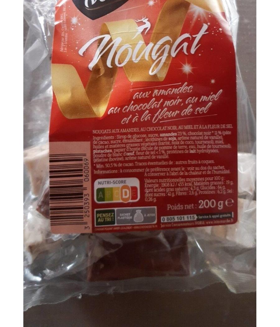 ASSORTIMENT NOUGATS AMANDES CHOCOLAT MIEL & FLEUR DE SEL 200 G