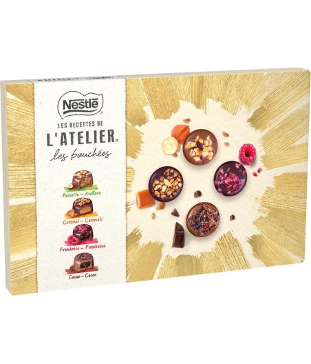 L'ATELIER LES BOUCHEES CHOCOLAT X 32 NESTLE 398G