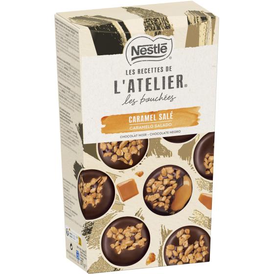 L'ATELIER LES BOUCHEES CHOCOLAT NOIR CARAMEL NESTLE 271G
