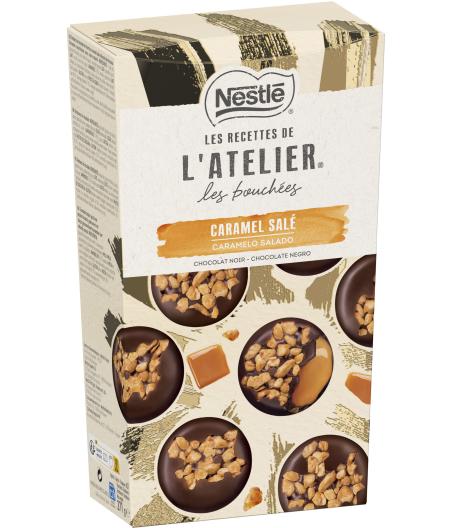 L'ATELIER LES BOUCHEES CHOCOLAT NOIR CARAMEL NESTLE 271G