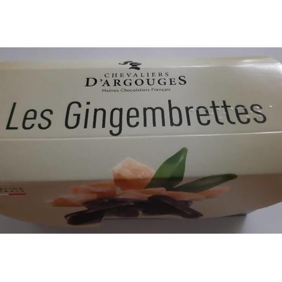 LES GINGEMBRETTES, CHOCOLAT NOIR 70% DE CACAO 160 G