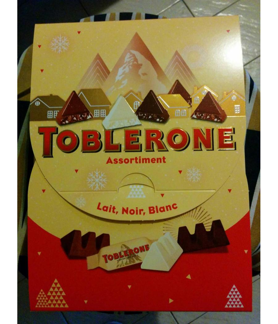 CONFISERIE TOBLERONE ASSORTIMENT LAIT NOIR BLANC 400G