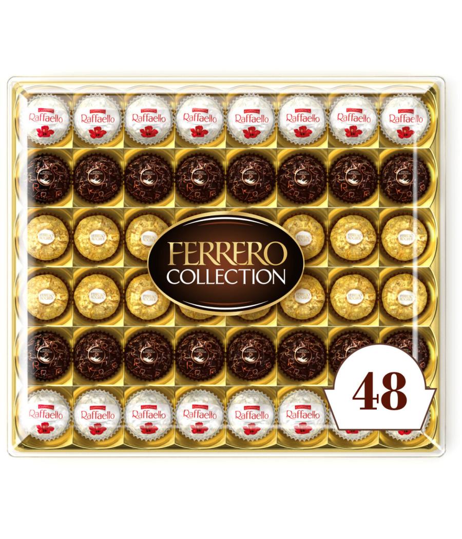 CONFISERIE FERREO COLLECTIONS BOITE ASSORTIMENT VARIETES DE CHOCOLAT 518G