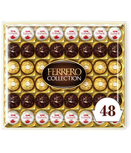 CONFISERIE FERREO COLLECTIONS BOITE ASSORTIMENT VARIETES DE CHOCOLAT 518G