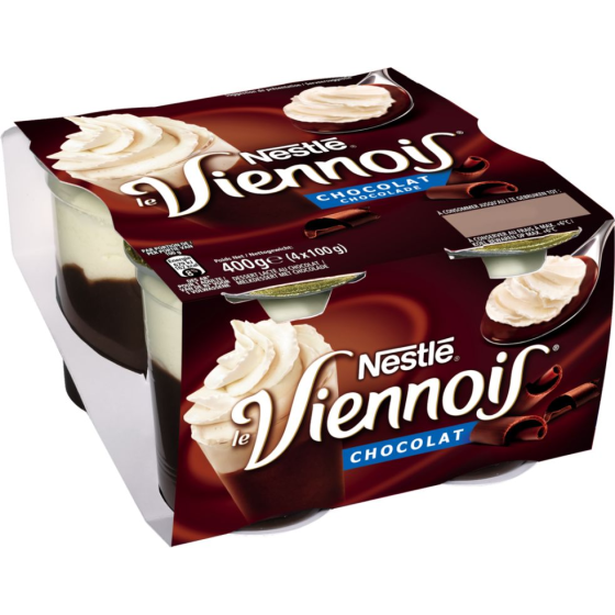 VIENNOIS CHOCOLAT NESTLE 4 X 100 G