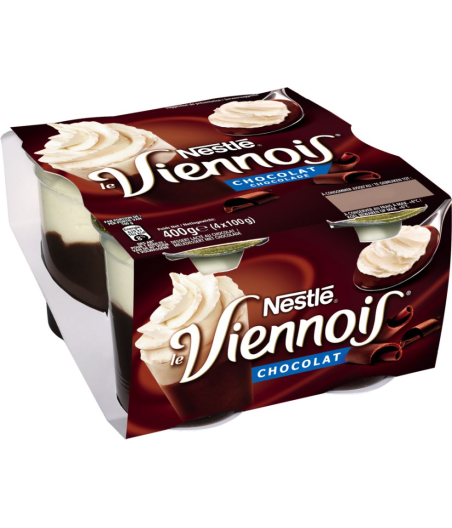 VIENNOIS CHOCOLAT NESTLE 4 X 100 G