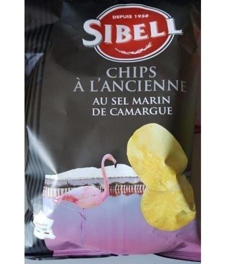 CHIPS A L'ANCIENNE AU SEL MARIN DE CAMARGUE SIBELL 135G
