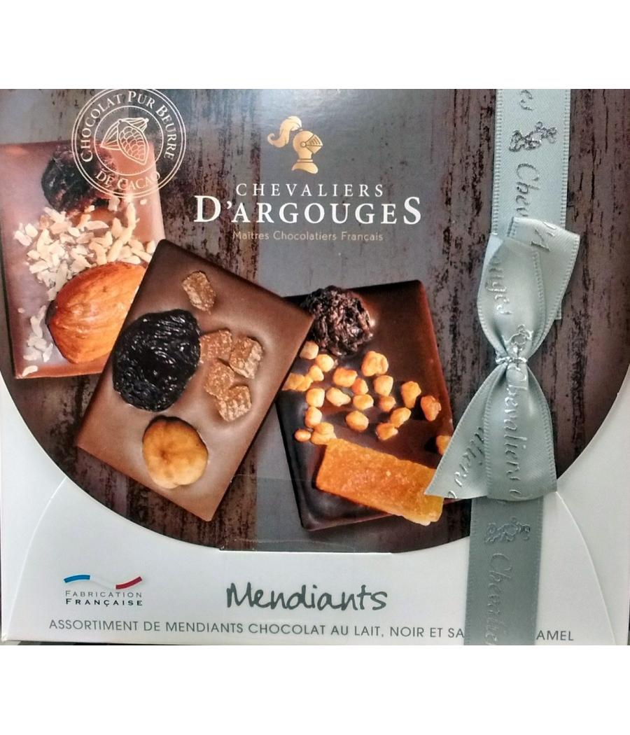 ASSORTIMENT DE MENDIANTS CHOCOLAT AU LAIT  CHEVALIERS D'ARGOUGES 105G