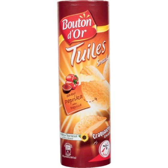CHIPS TUILES SAVEUR PAPRIKA BOUTON D'OR 170G