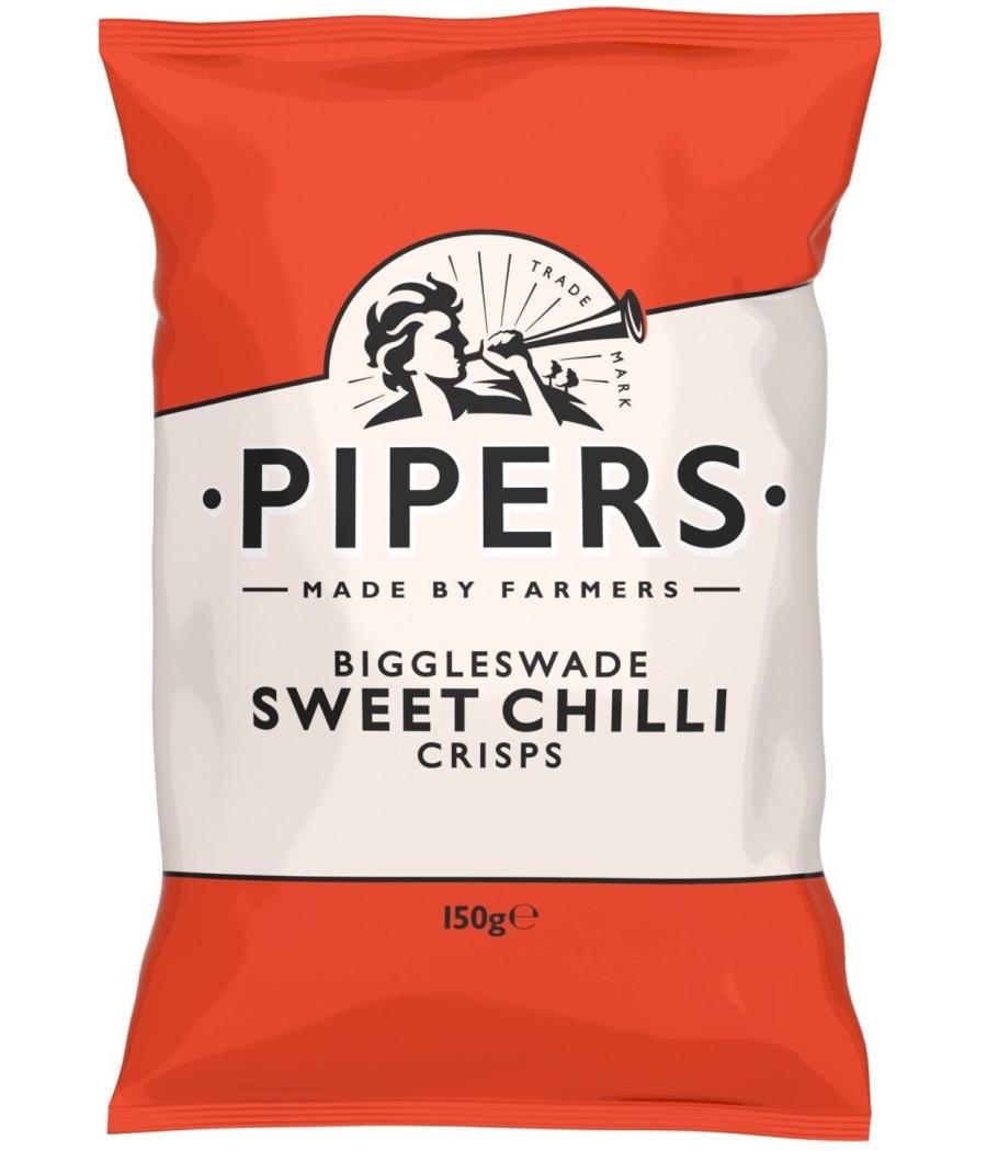 CHIPS SWEET CHILLI PIPERS BIGGLESWADE  150G