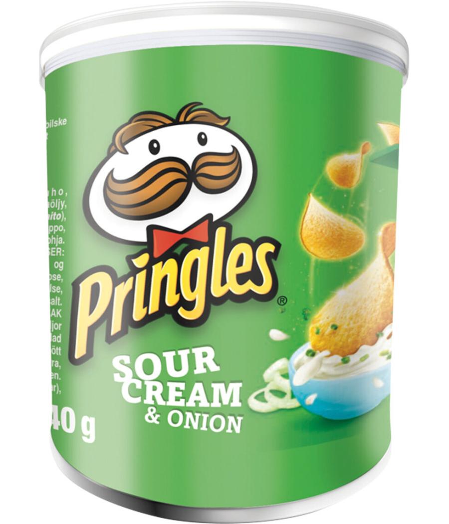 CHIPS TUILES CREME ET OIGNON PRINGLES 40G