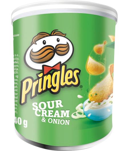 CHIPS TUILES CREME ET OIGNON PRINGLES 40G