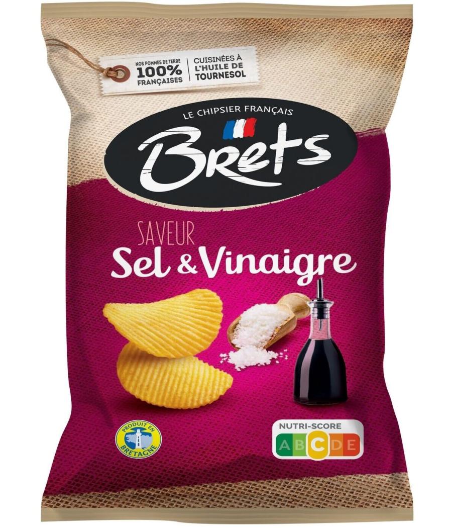 CHIPS SAVEUR SEL & VINAIGRE BRETS 125G