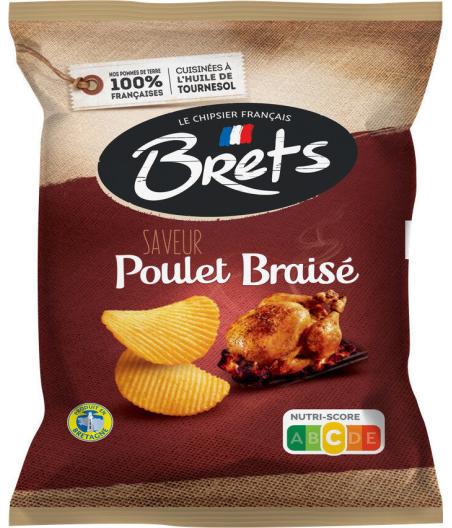 CHIPS POULET BRAISE BRETS 25G
