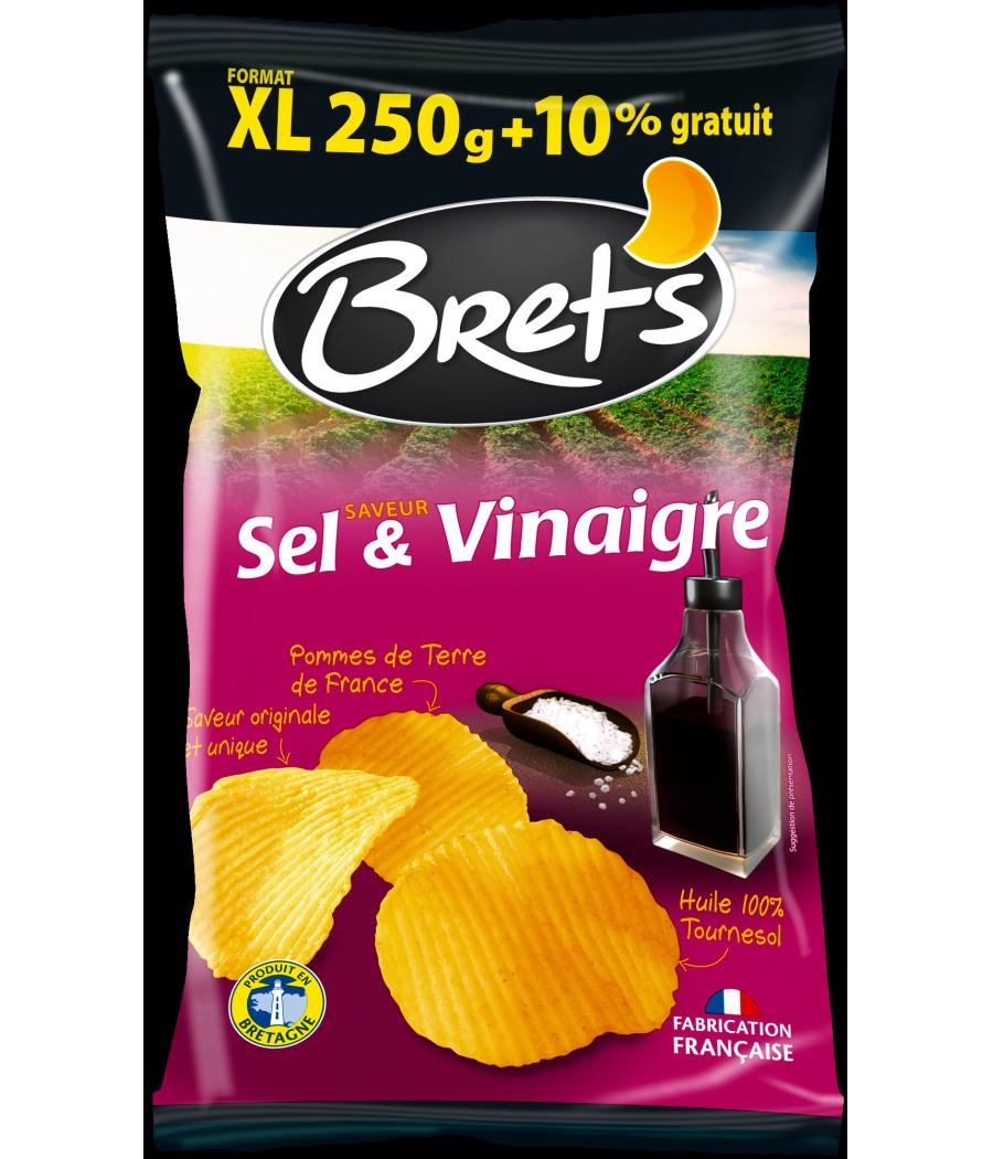 CHIPS SAVEUR SEL & VINAIGRE BRETS 275G