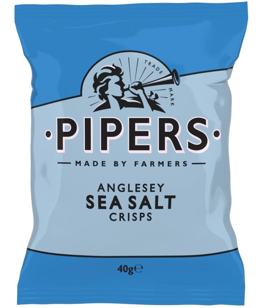 CHIPS ANGLESEY SEA SALT CRISPS PIPERS 40G