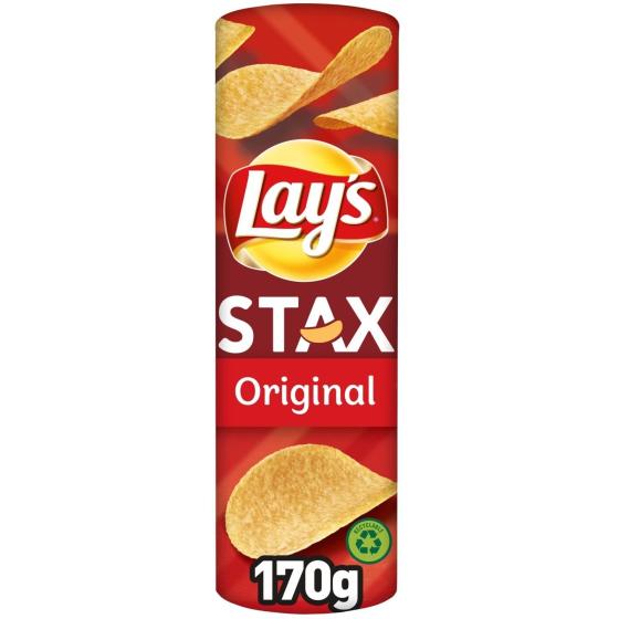 CHIPS TUILES STAX ORIGINAL LAY'S 170G
