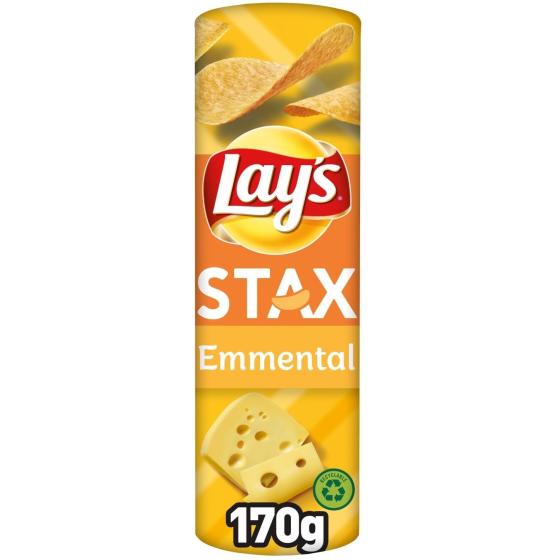 CHIPS TUILES STAX EMMENTAL LAY'S 170G
