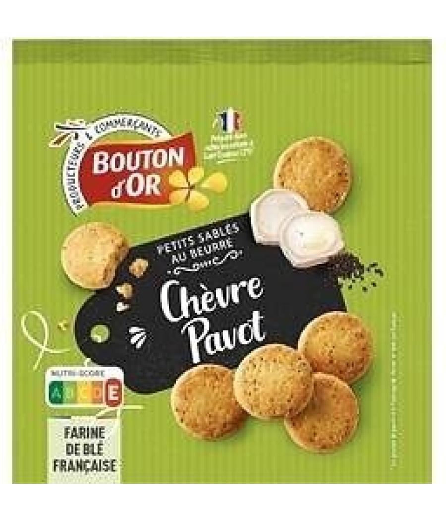 PETITS SABLES CHEVRE PAVOT BOUTON D'OR 120G