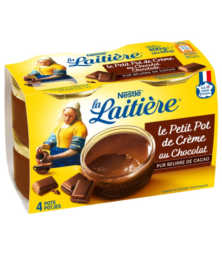 CREME DESSERT AU CHOCOLAT LA LAITIERE 4X100G