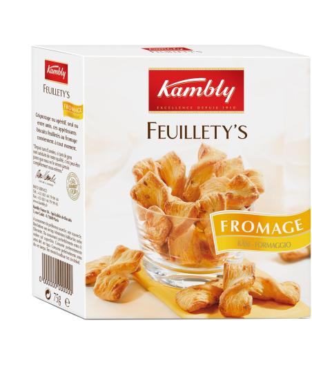 BISCUITS FEUILLETY'S FROMAGE KAMBLY 75G