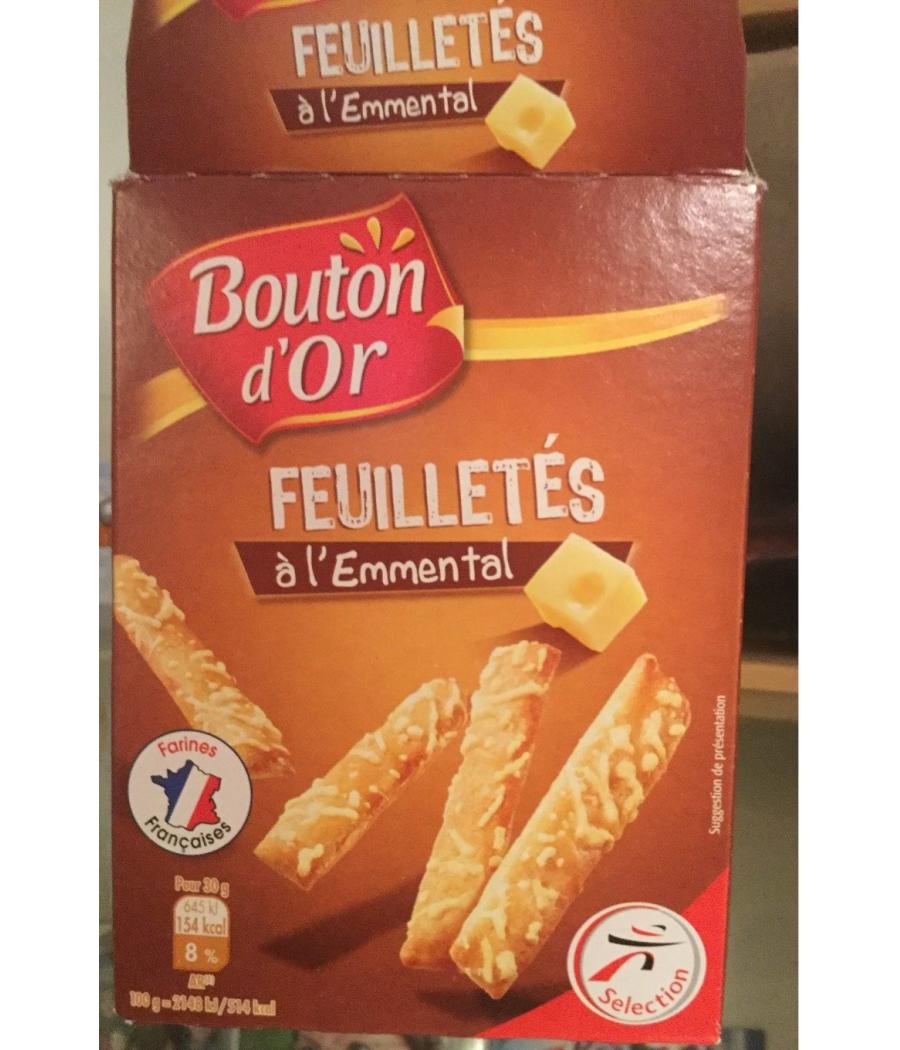 FEUILLETE EMMENTAL BOUTON D'OR 85G