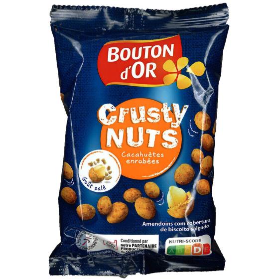 CACAHUETES ENROBEES GOUT SALE - CRUSTY NUTS BOUTON D'OR 150G
