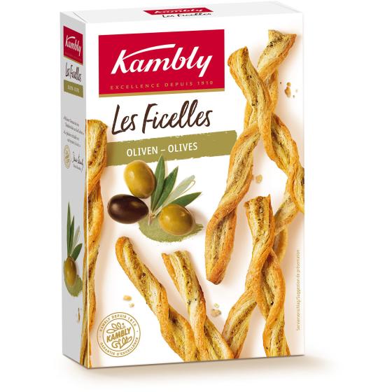 FICELLES OLIVES VERTES ET NOIRES KAMBLY 100G