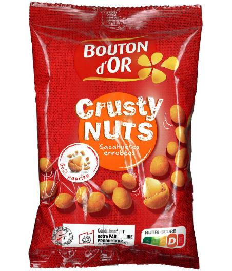 CACAHUETES ENROBEES GOUT PAPRIKA - CRUSTY NUTS BOUTON D'OR 150G