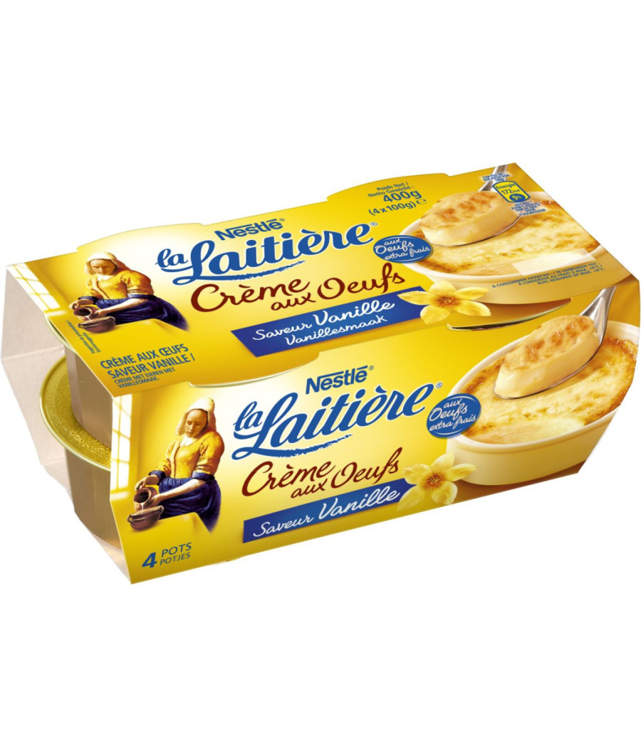 CREME DESSERT SAVEUR VANILLE LA LAITIERE 4X100G