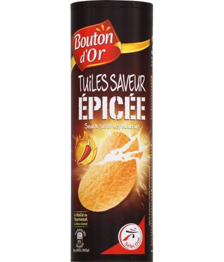 CHIPS TUILES SAVEUR EPICEE BOUTON D'OR 170G