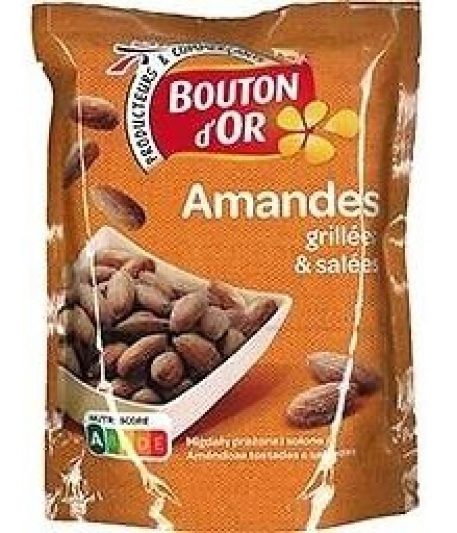 AMANDES GRILLEES ET SALEES BOUTON D'OR 125G