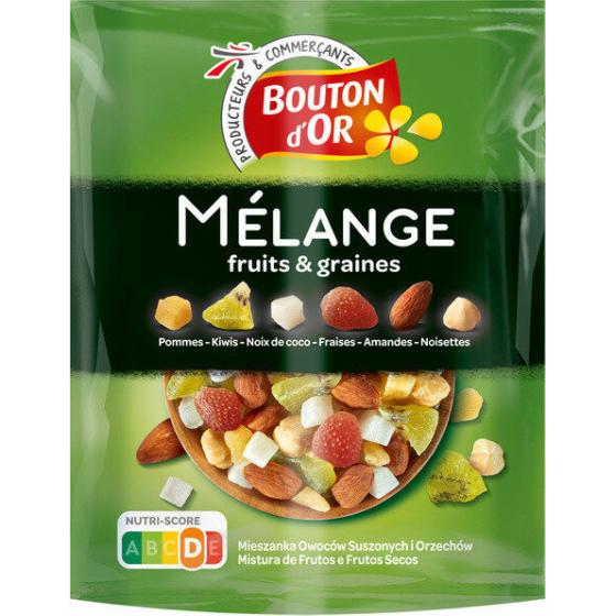MELANGE FRUITS & GRAINES BOUTON D'OR 150G