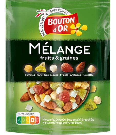 MELANGE FRUITS & GRAINES BOUTON D'OR 150G