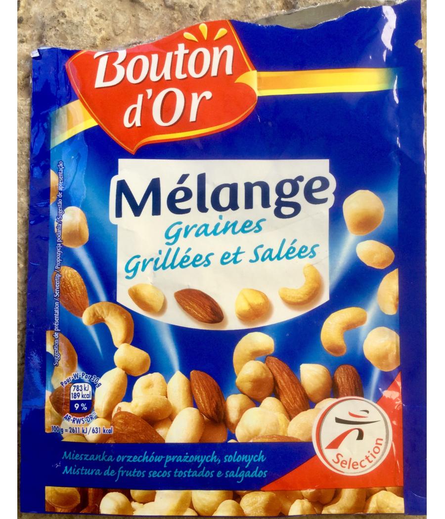 MELANGE GRAINES GRILLEES ET SALEES BOUTON D'OR 150G