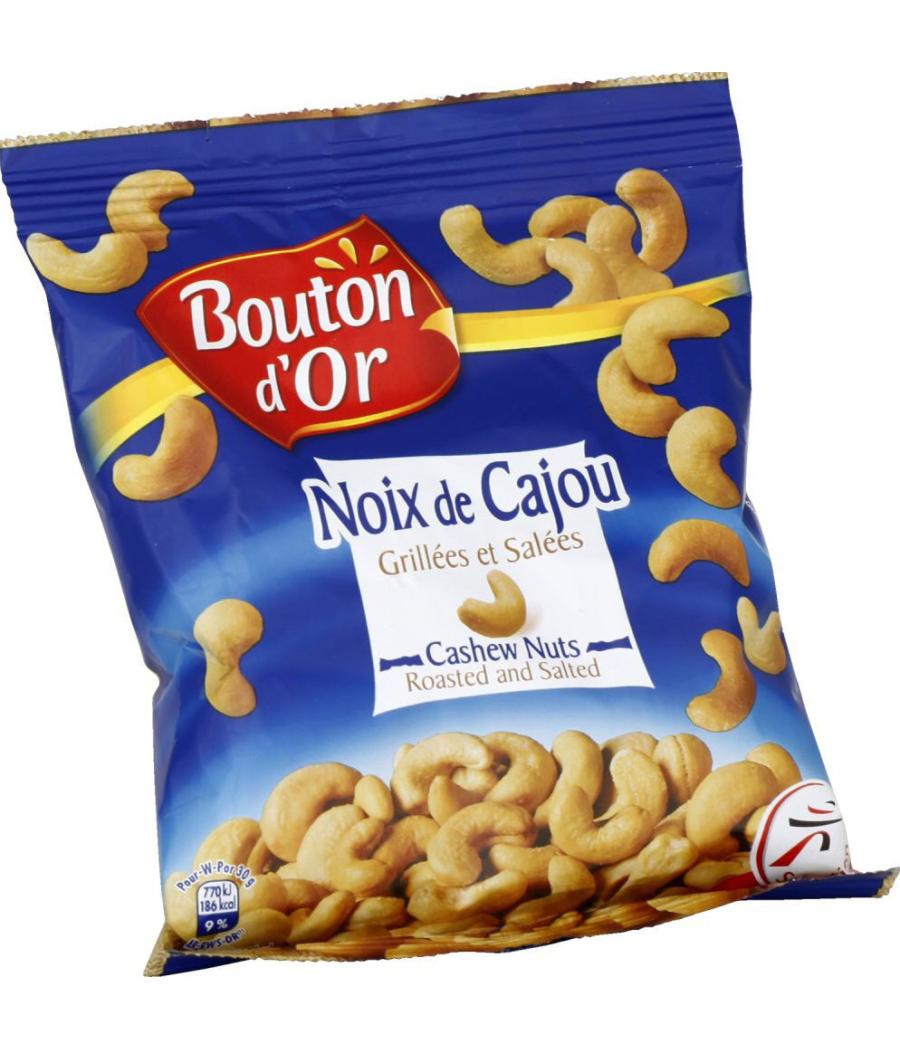 NOIX DE CAJOU GRILLEES ET SALEES BOUTON D'OR 200G
