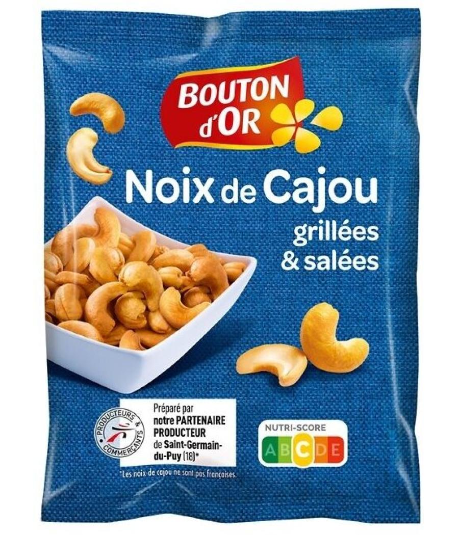 NOIX DE CAJOU GRILLEES ET SALEES BOUTON D'OR 200G