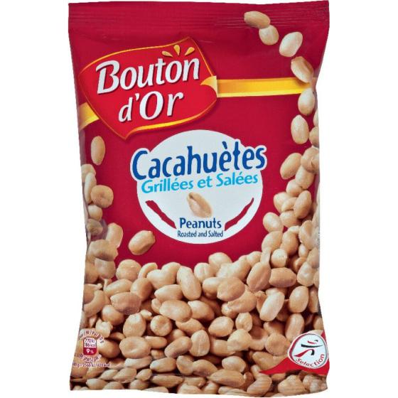 CACAHUETES GRILLEES ET SALEES BOUTON D'OR 250G