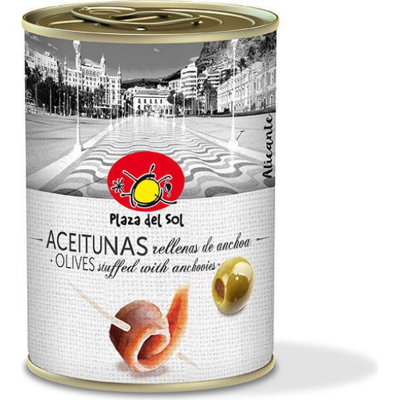 PLAZA DEL SOL OLIVES STUFFED 120G