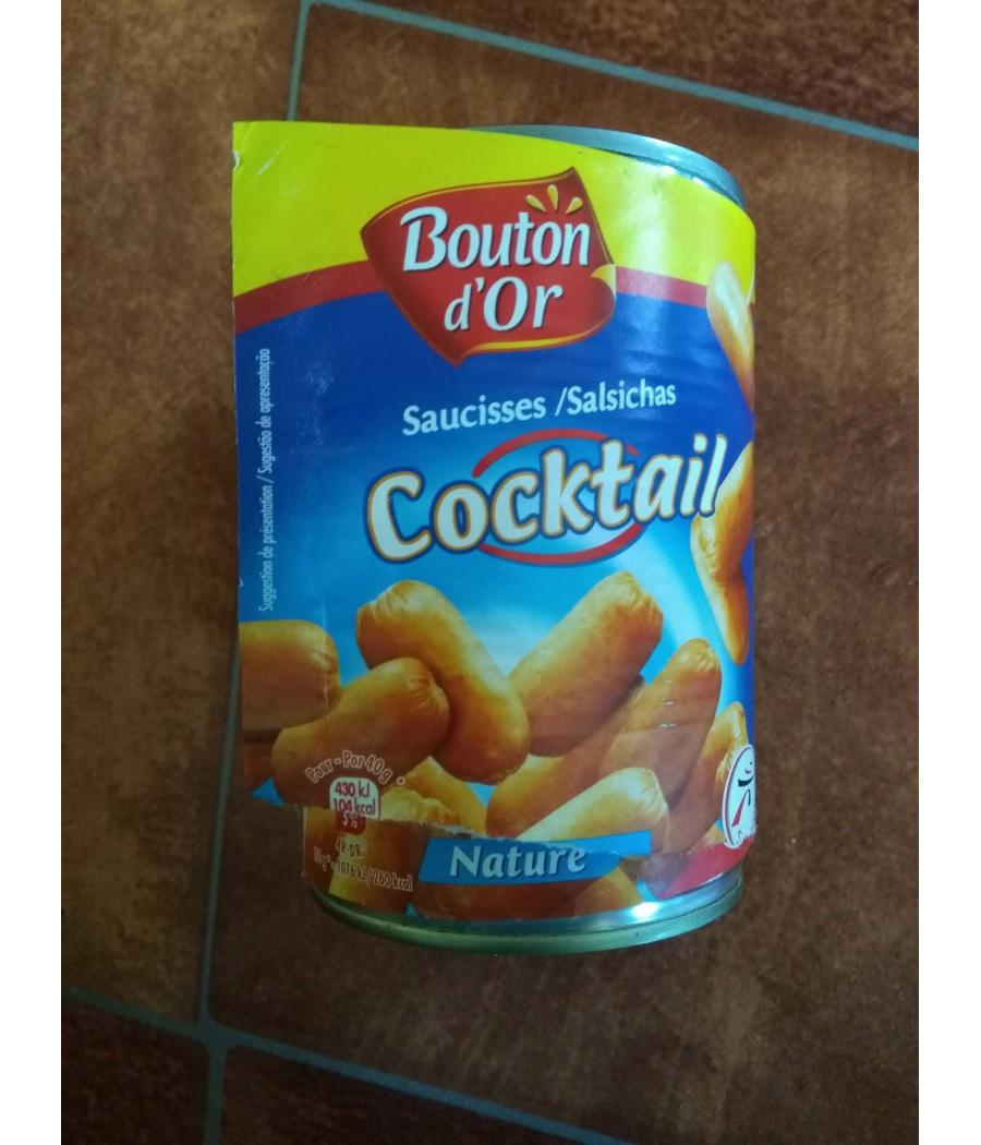 SAUCISSES COCKTAIL NATURE BOUTON D'OR 200G